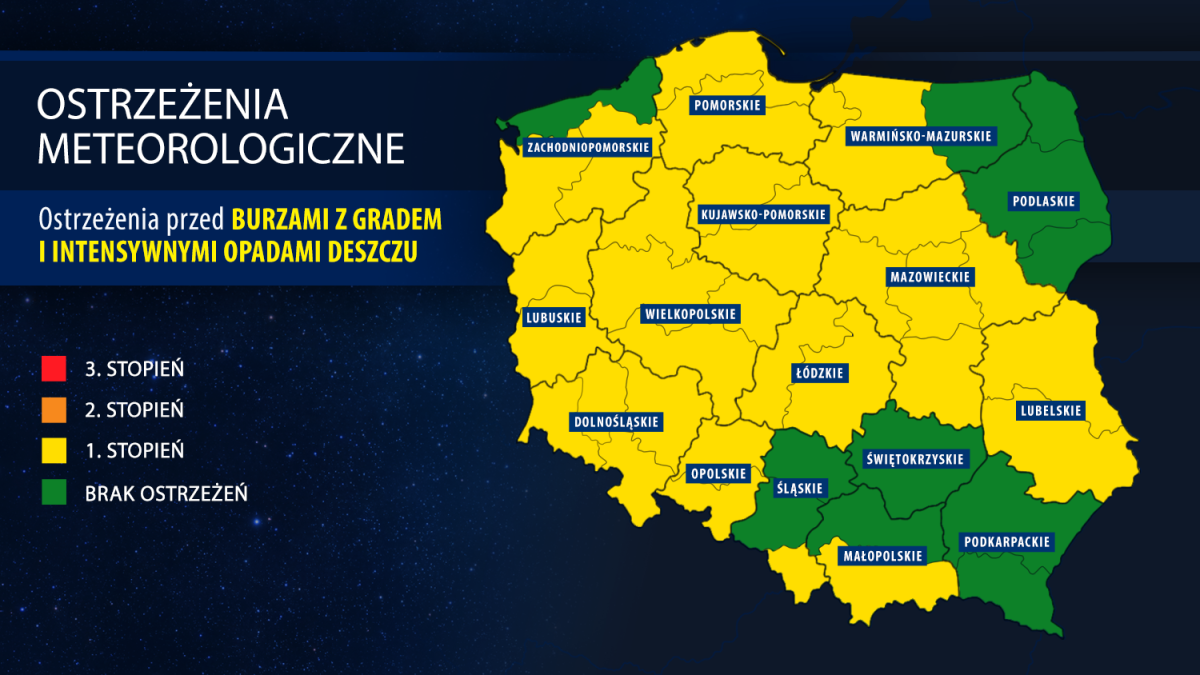 Archiwum Tvn Meteo Polska W Zasiegu Burz I Silnego Deszczu